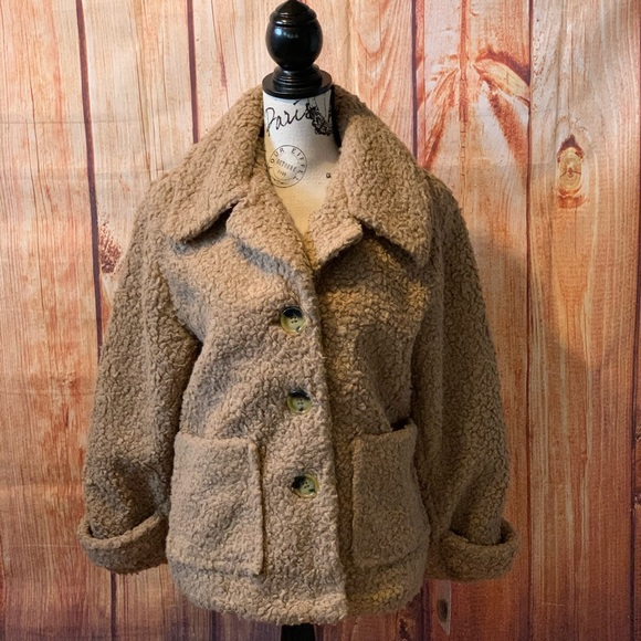 New!! Free People Teddy Coat - Picture 1 of 7